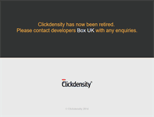 Tablet Screenshot of my.clickdensity.com
